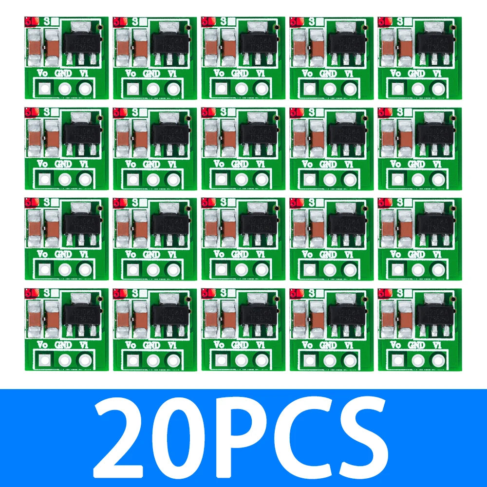 1PCS /5PCS/10pcs 0.9-5V To 5V DC-DC Step-Up Power Module Voltage Boost Converter Board 1.5V 1.8V 2.5V 3V 3.3V 3.7V 4.2V To 5V Zpaxo 20pcs