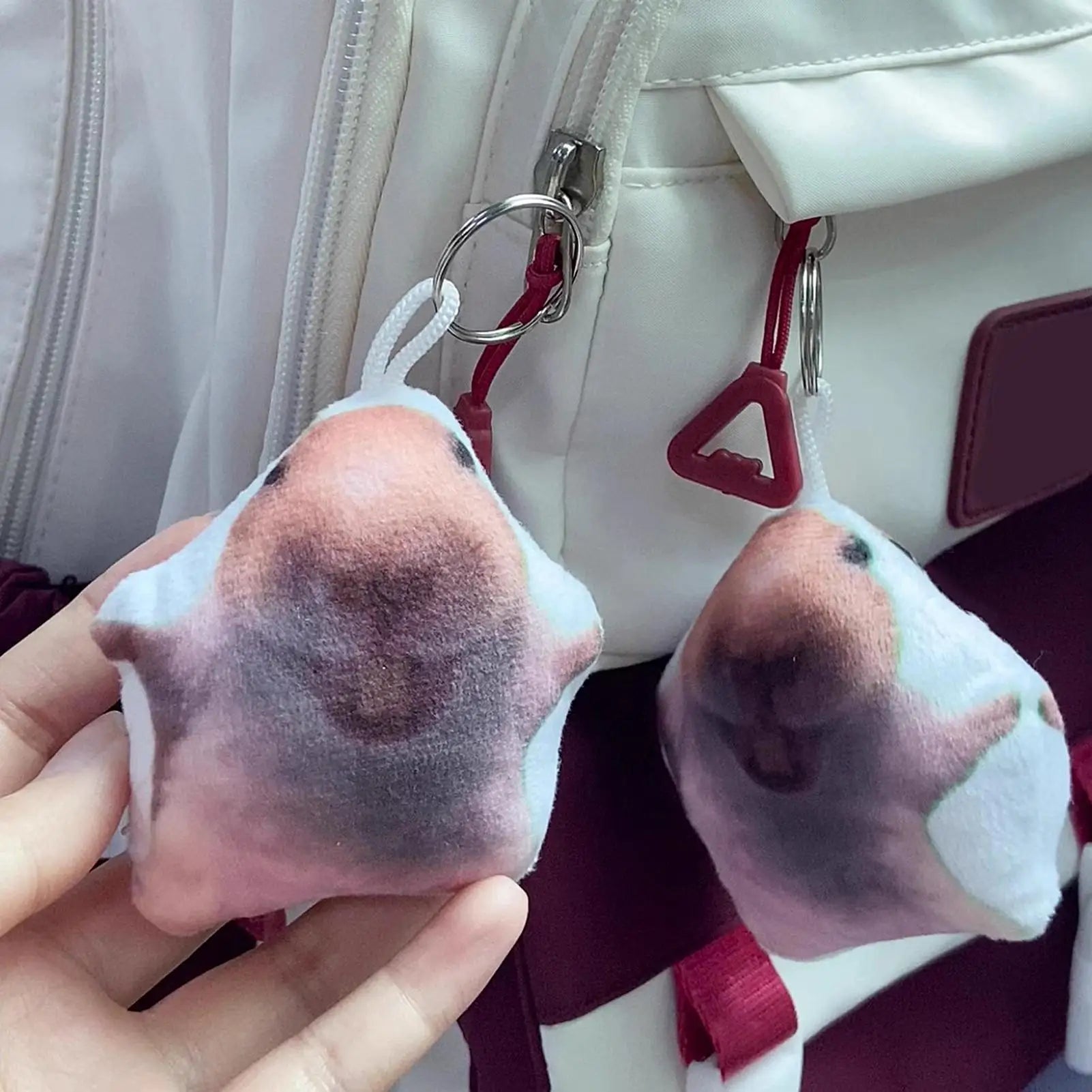 Hamster Keyring Key Ring Pendant Laughter Voice Design Bag Charm