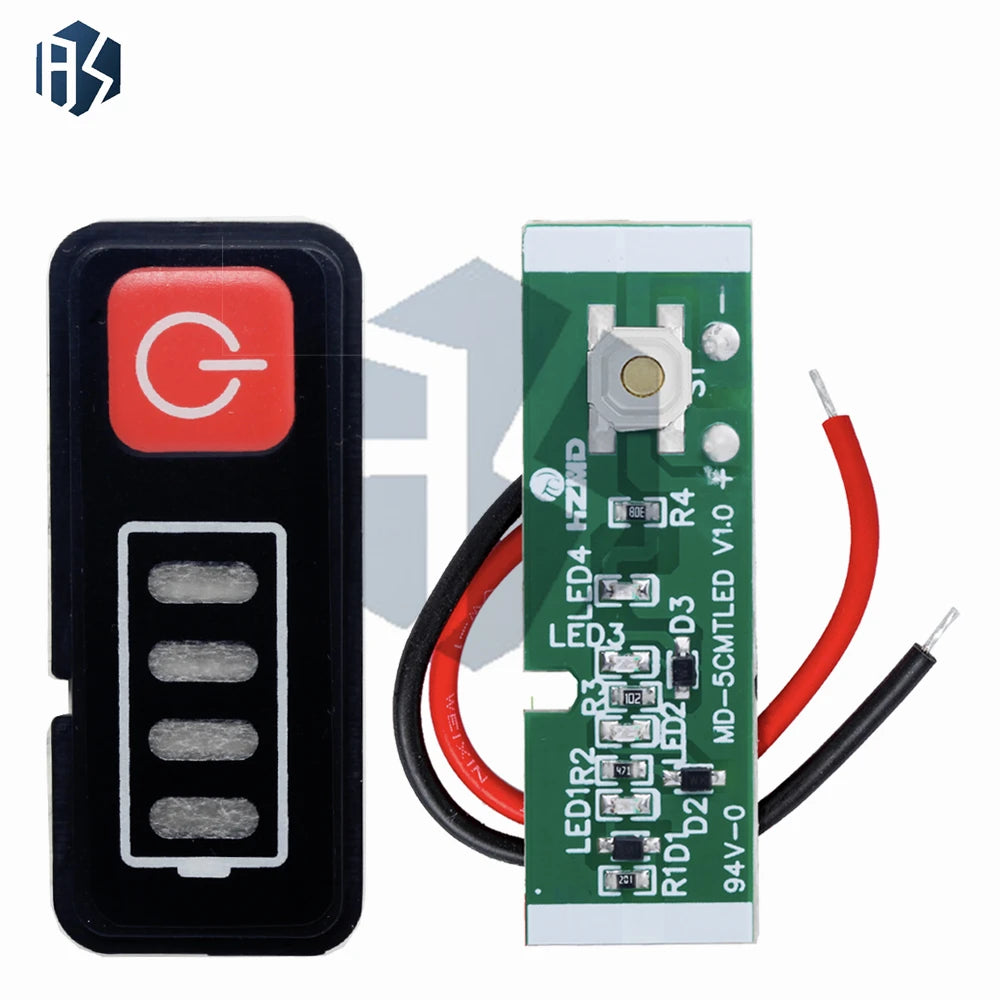 3S 4S 5S Lithium Battery Capacity Indicator 1- 12V-21V Display Zpaxo