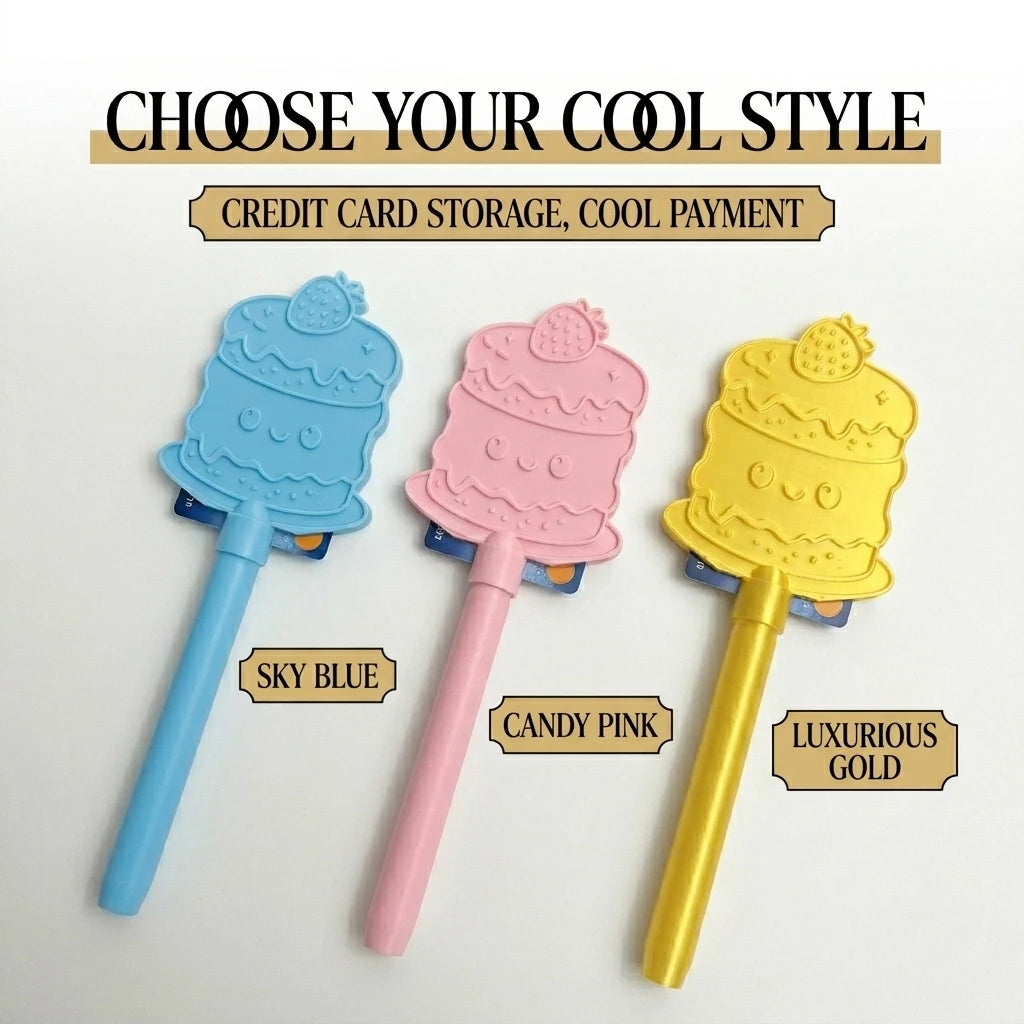 Creative Strawberry Cake Wand Contactless Payment Novelty Tap Pay