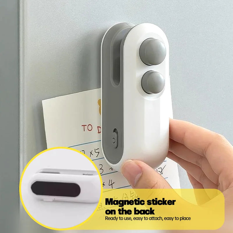 Mini Handheld Plastic Bag Sealer Built-in Battery Portable Food Heat