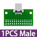 ‌USB 3.1 Gen1 Type-C Male-to-Female Adapter – 24-Pin 2.54mm Pitch Test Board with PCB for High-Speed Data Transfer Zpaxo 1pcs Male