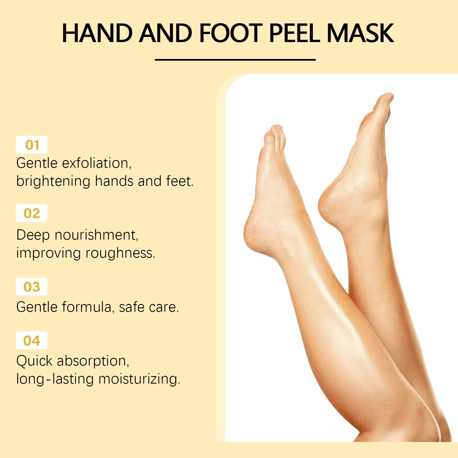 Exfoliating Hand Foot Mask Moisturizing Improve Rough Dryness Heel Cracked Care Remove Callus Dead Skin Soft Smooth Skin Care Zpaxo