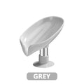 Leaf Soap Dish Holder with Suction Cup & Drain | Bathroom