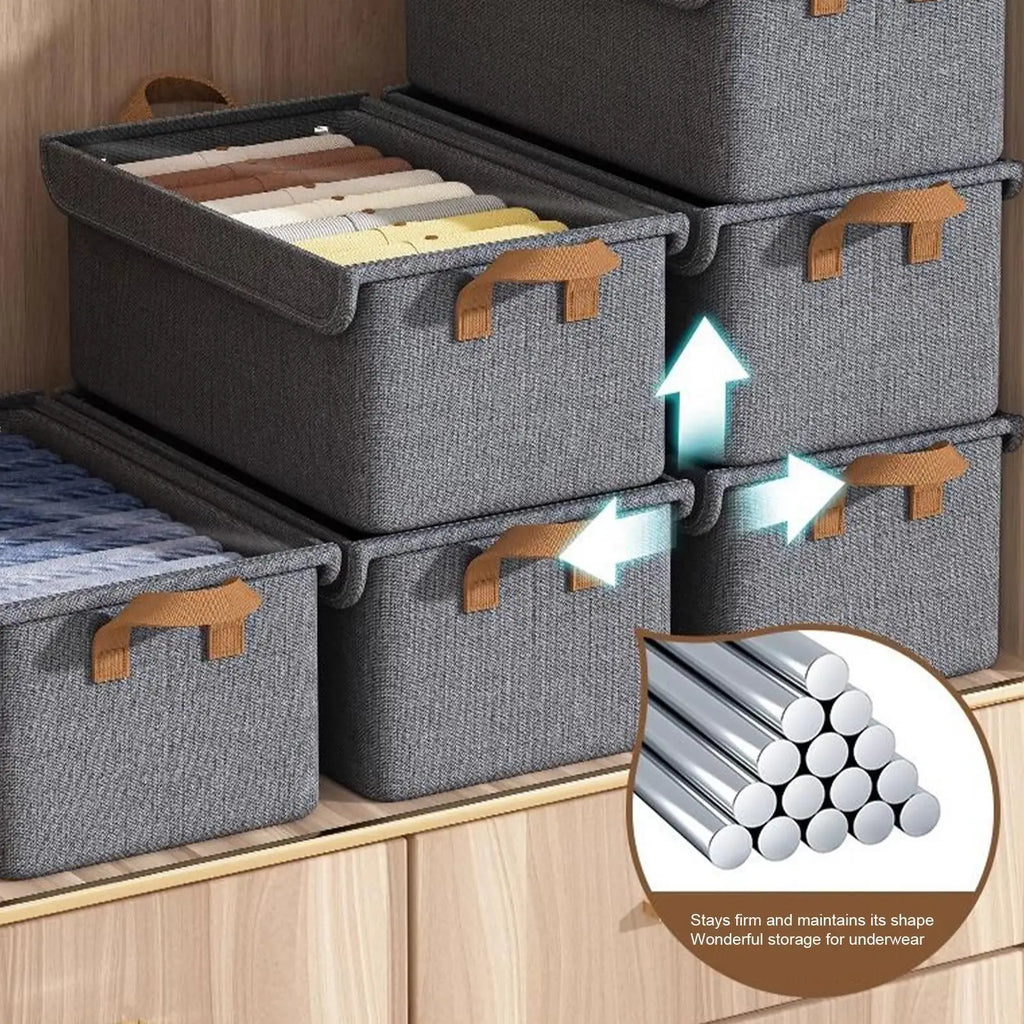 Under Bed Storage Clear Lid Fabric Underbed Bag Clothes Bins Handles