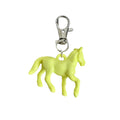 Fashion Cartoon Horse Pendant Keychain Creative Mini Animal Key Ring Stereoscopic Cute Backpack Pendant for Women Men Zpaxo Yellow