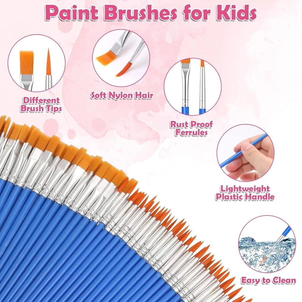 20-100pcs Painting Brushes Set Multifunction Hook Line Painting Pen Nylon Hair Paint Brush For Oil Acrylic Watercolor Stationery Zpaxo