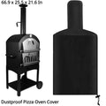 Dustproof Pizza Oven Cover Waterproof Oxford Cloth Grill Cover Resistant Outdoor Camping Pizza Stove 66.9 x 25.5 x 21.6In Garden Zpaxo Default Title