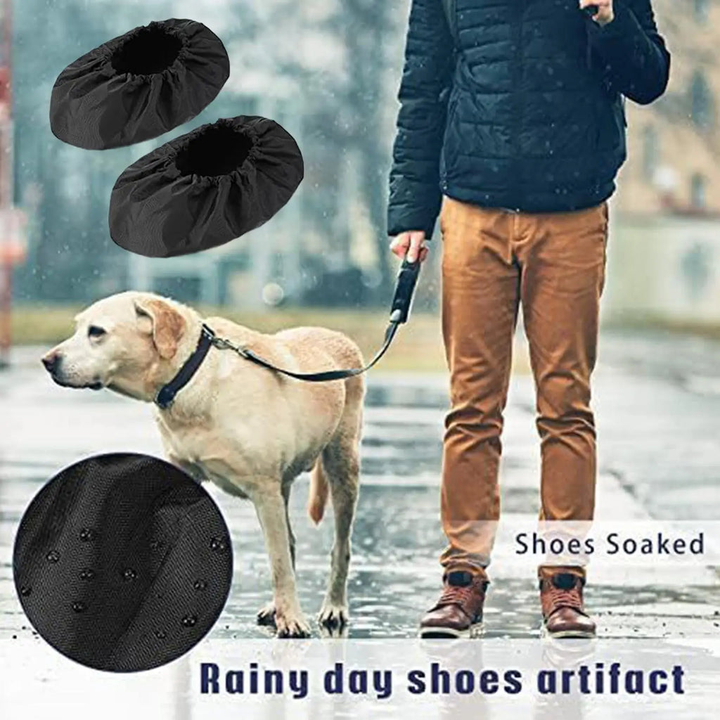 Walking Boot Cover 2 Non Slip Waterproof Shoe Protector Bathroom