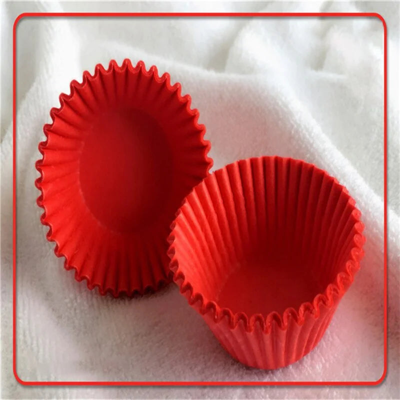 1000Pcs Mini Size Chocalate Paper Liners Baking Muffin Cake Cups Forms Cupcake Cases Solid Color Party Tray Mold Zpaxo