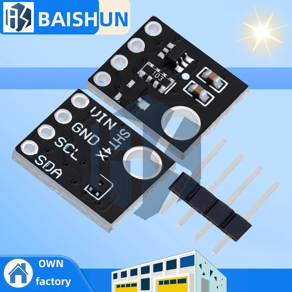 GREAT IT SHT40 SHT41 Temperature Humidity Sensor IIC Interface Module Zpaxo