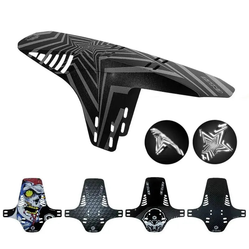 1pc Reflective Mudguard MTB Bicycle Fender Suitable for Front Fork Rear Wheel Fender Reflective Mud Guard Cycling Parts Zpaxo