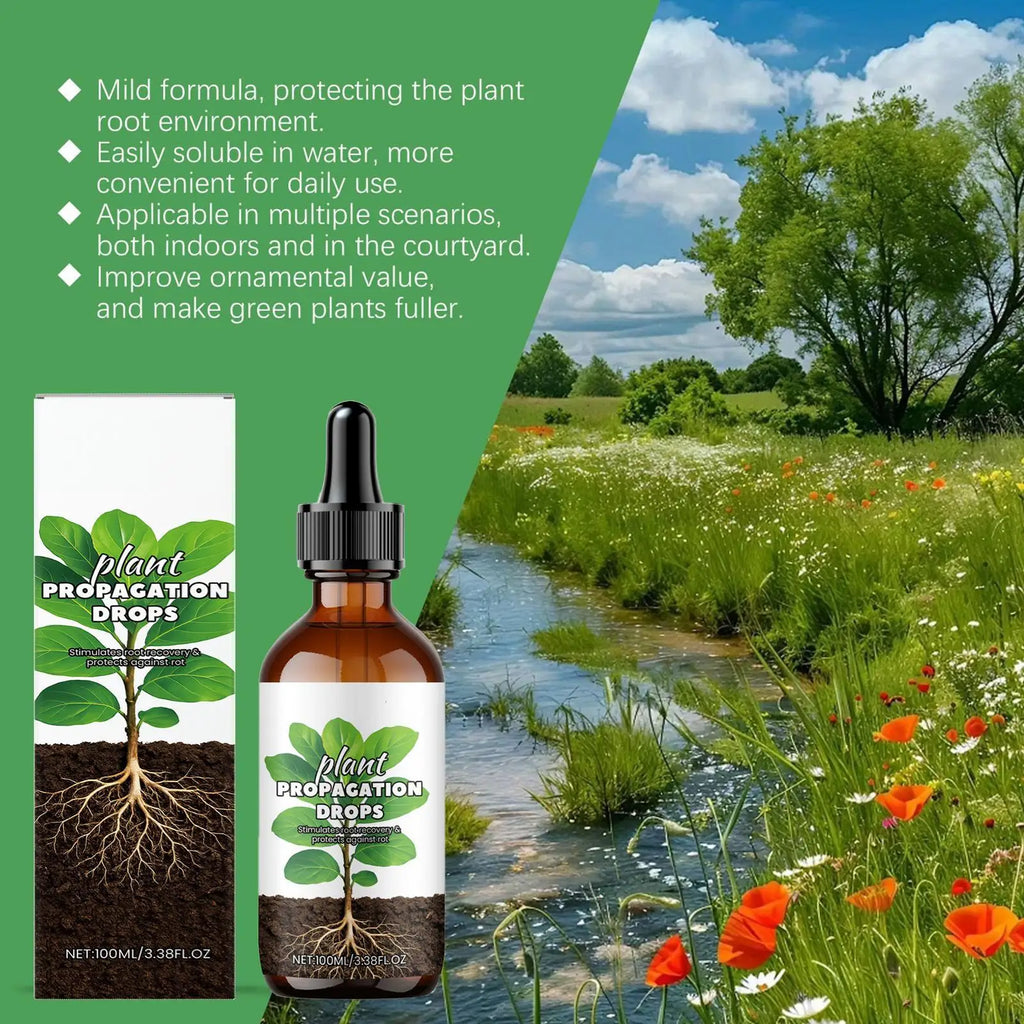 Root Booster Liquid Stimulator Drops Healthy Plants Strong Roots