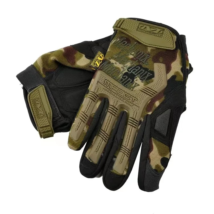 Tactical full finger outdoor sports cycling fitness touch screen special forces military fans anti slip gloves Zpaxo Camouflage gloves1 M