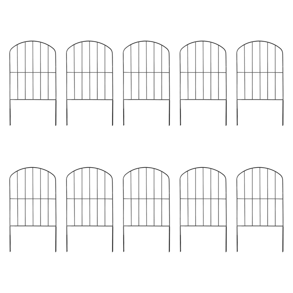 10Pcs Garden Fence Panels Animal Barrier Fences Outside Wedding Prop Lawn Pet Border Edging Garden Fencing for Small Dog Stairs Zpaxo