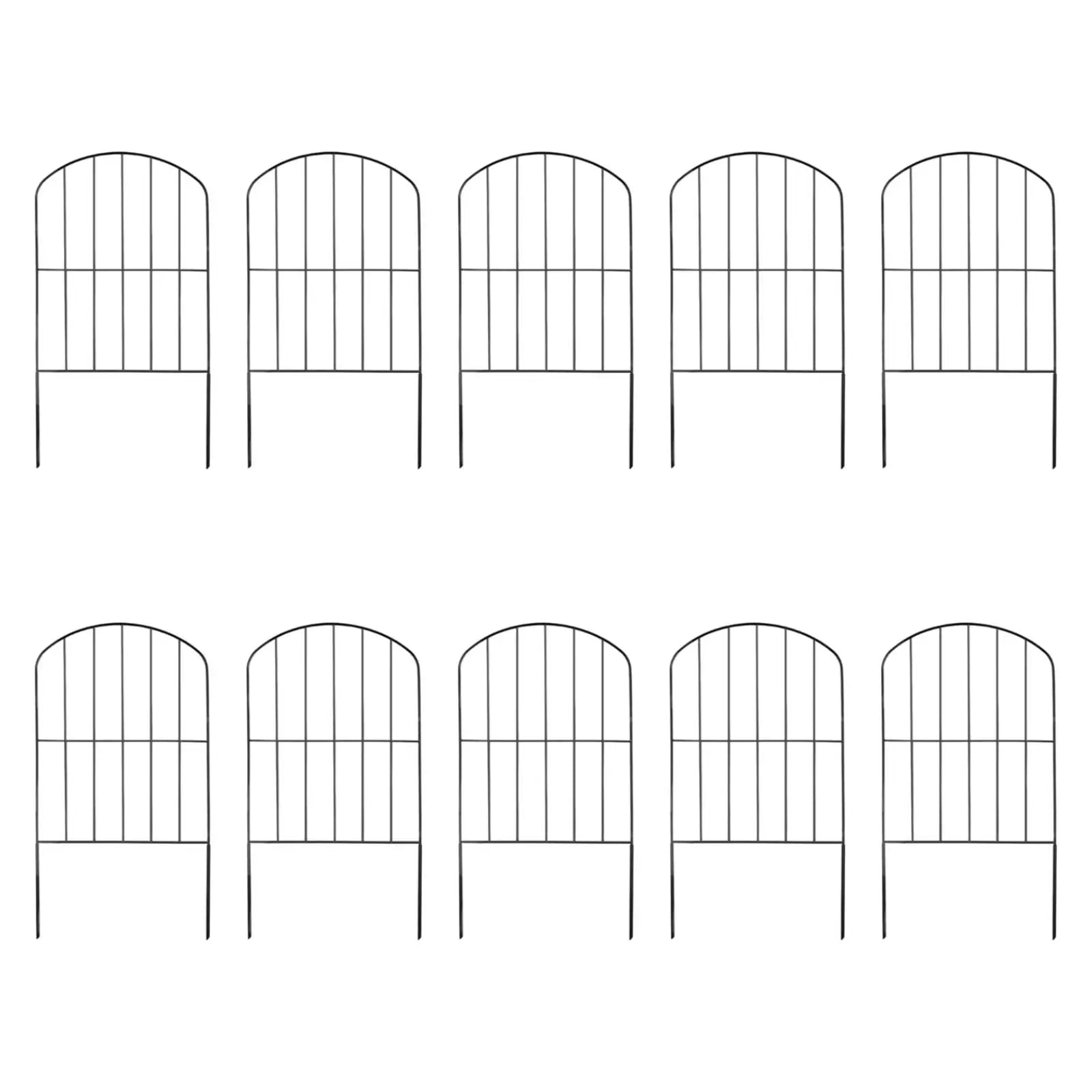 10Pcs Garden Fence Panels Animal Barrier Fences Outside Wedding Prop Lawn Pet Border Edging Garden Fencing for Small Dog Stairs Zpaxo