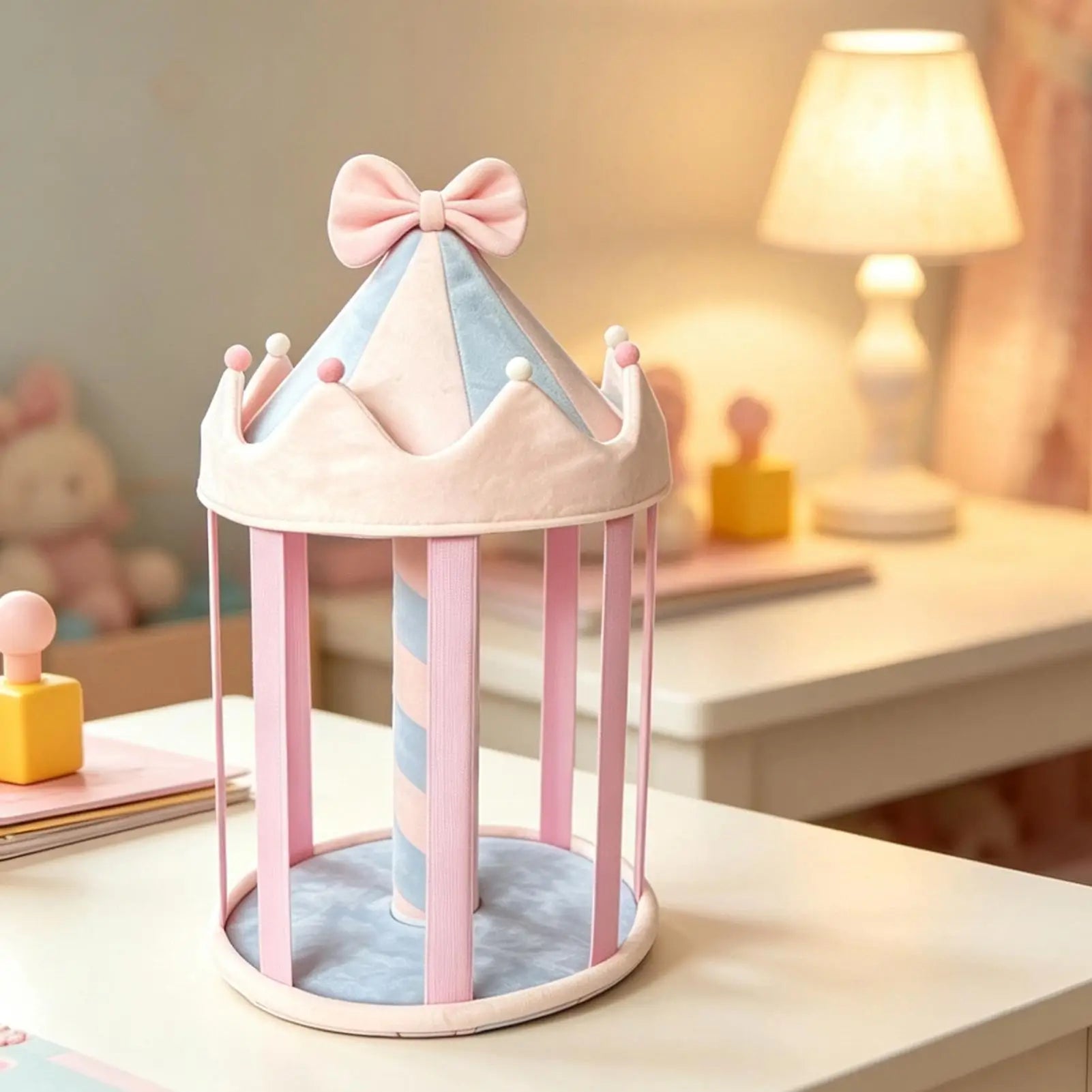 Hair Clip Storage Organizer Bow Display Stand Girls Vanity Room