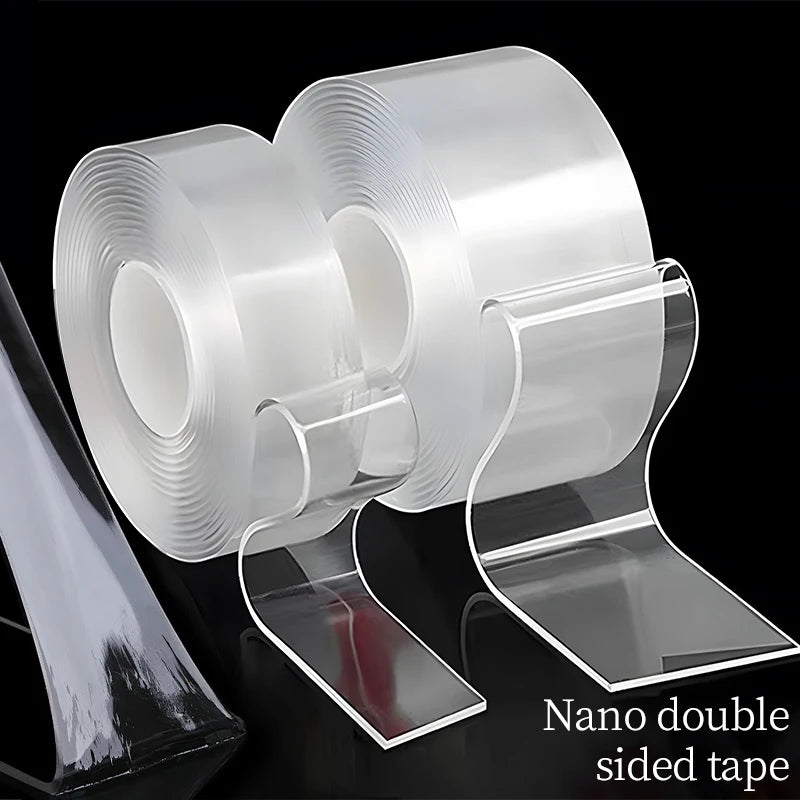 Nano Tape Strong Double Sided Sticky Washable Reusable Transparent