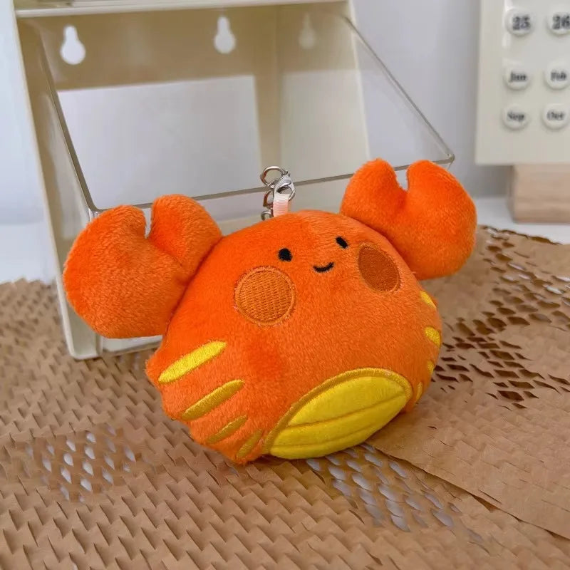 Cute Animal Plush Keychain – Panda & Tiger Stuffed Pendant