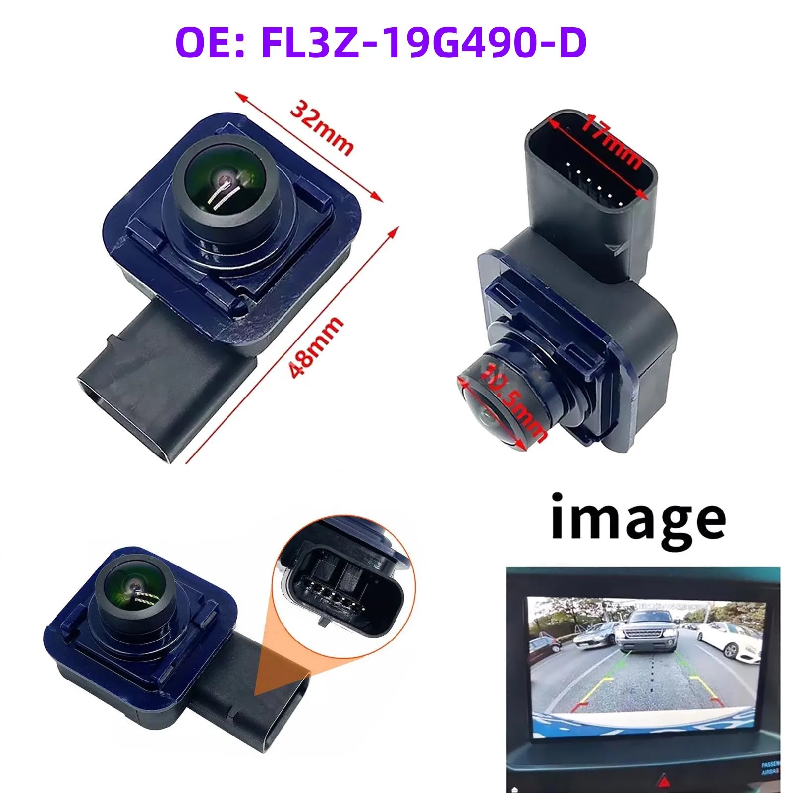 Rear View Backup Parking Camera FL3Z19G490D Ford F-150 Pickup Truck