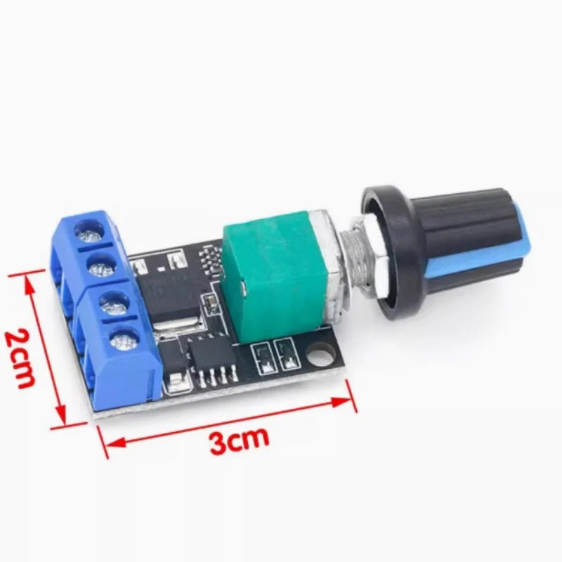 PWM DC motor speed regulator 5V-16V12V speed control switch LED dimming speed control module 10A with switch Zpaxo