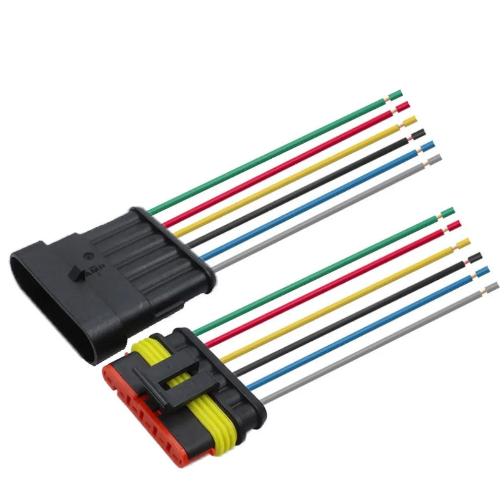 4 5 6 Way Male Female Wire Harness 1P 2P 3P 4P 5P Adapter Electrical Zpaxo