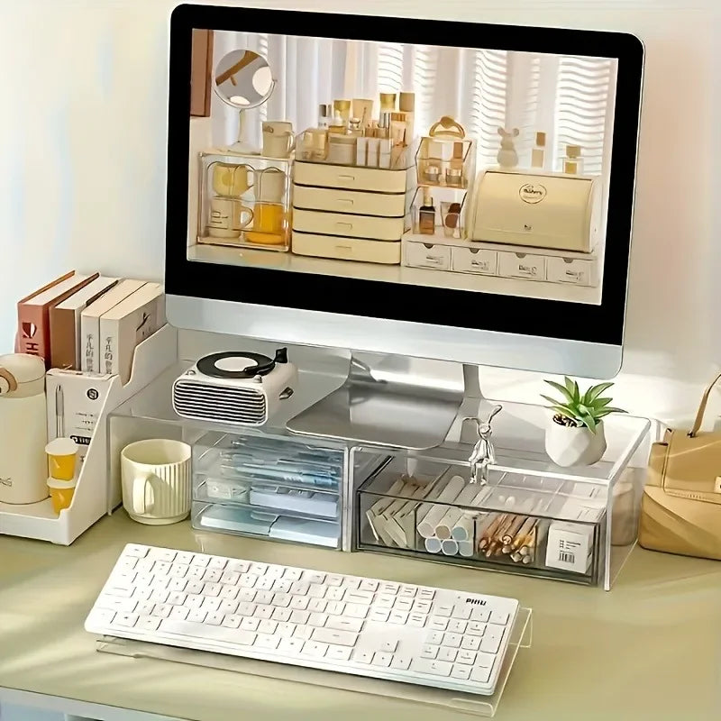 Acrylic Keyboard Stand Compact Desktop Lifter Mini Mixed Uncharged