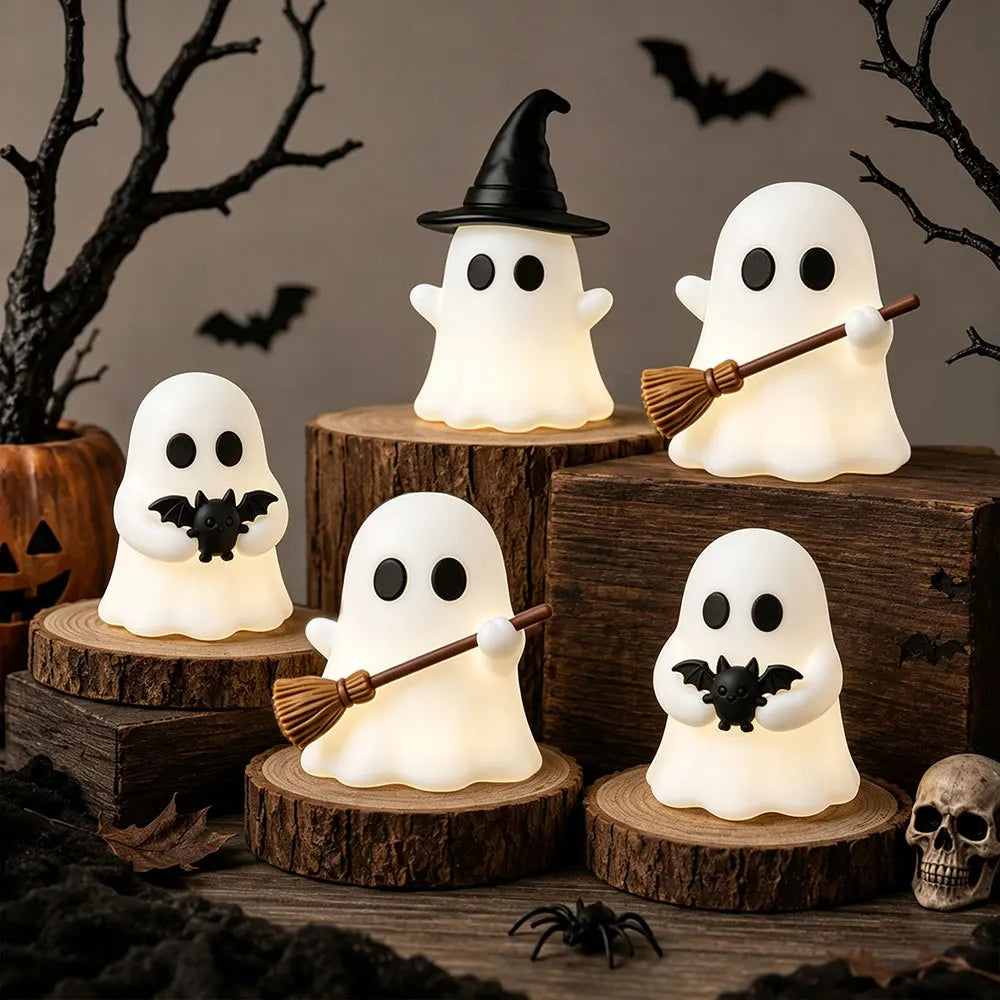 Glow-in-the-dark Mini Ghost Figurine Halloween Creative Decoration