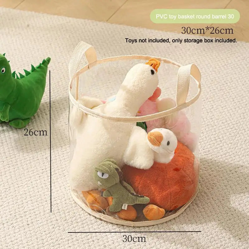 CMMultifunctional Transparent Large Toy Storage Bag Basket Children's
