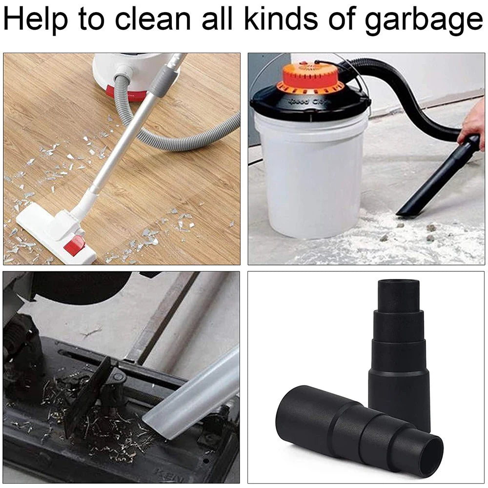 2pcs Hot Universal Vacuum Cleaner Connecto Cleaner Hose Adapter Converter Dust Accessories For DIY Enthusiasts /Professionals Zpaxo
