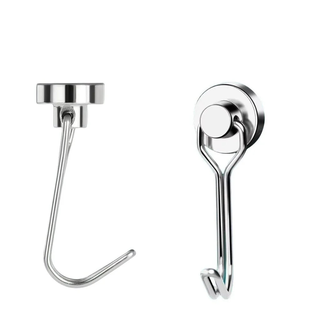 Heavy-duty Magnetic Hooks Multi-purpose Round Hanger Door Fridge No