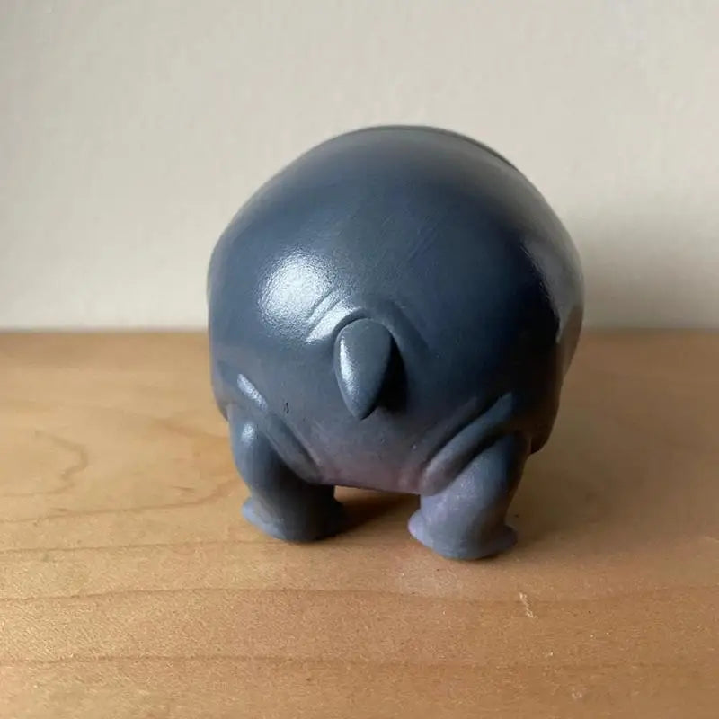 Cute Hippo Resin Figurines | Moo Deng Baby Hippopotamus Sculpture Desk Decoration | Portable Moo Deng Hippo Tabletop Statue Zpaxo