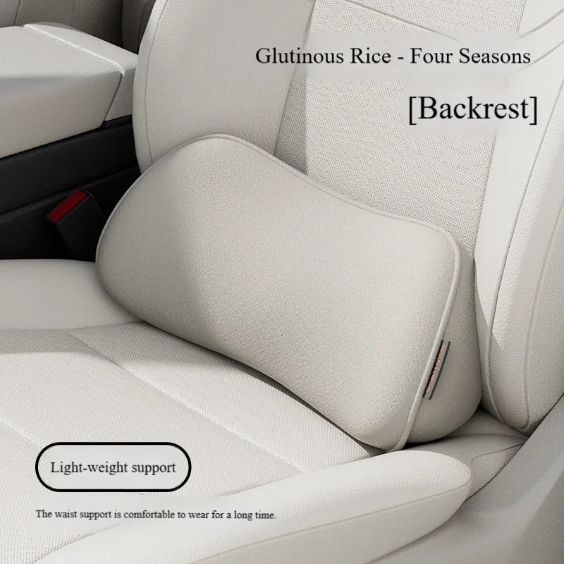 Memory Foam Lumbar Support Pillow – Car Seat & Office Chair
