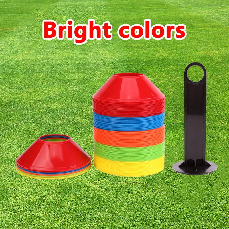 10-Pack Mini Soccer Agility Marker Discs – Soft Training Cones
