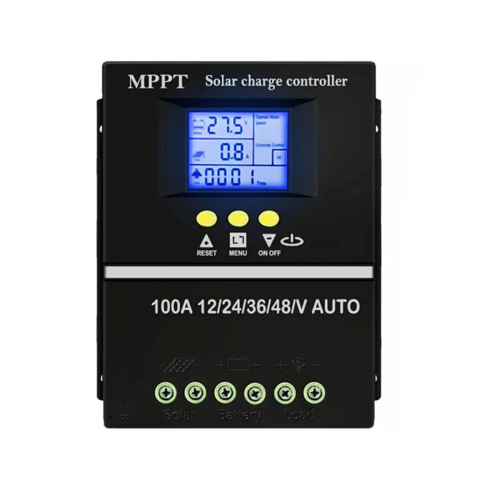 100A MPPT Solar Charge Controller 12V 24V 36V 48V Panel Battery