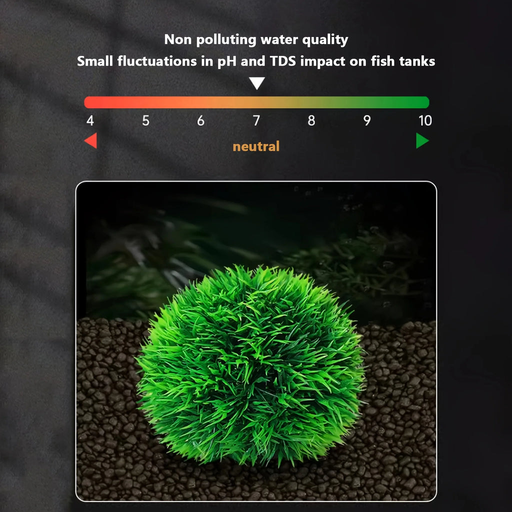 Aquarium Decorative Artificial Grass Ball Durable Faux Water Plant