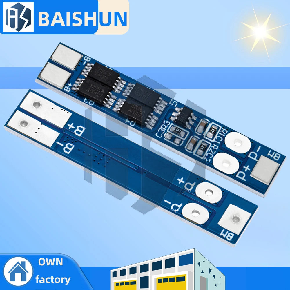 2S 7 4V 8A 18650 Battery Management System Triple Protection Board Zpaxo