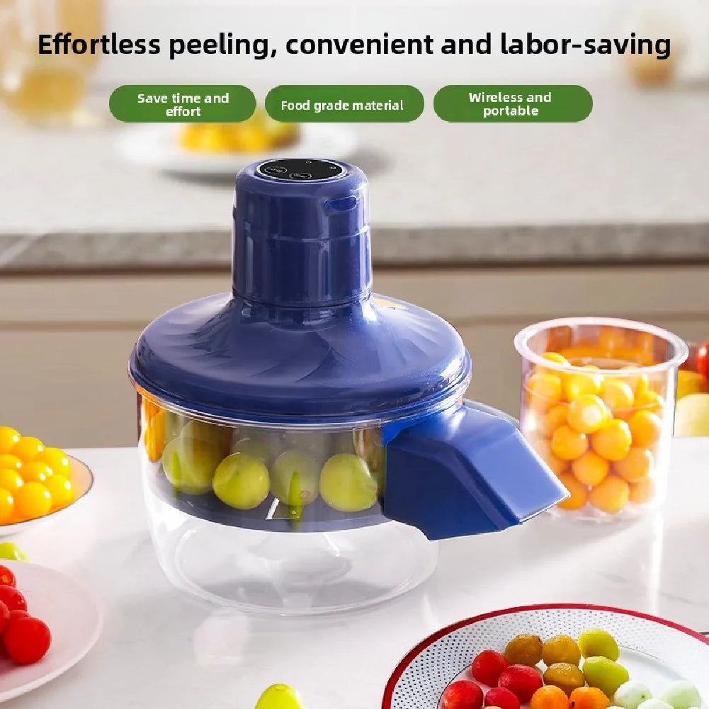 Fruit and Vegetable Peeler Grape Peeler Electric Peeling Machine for Milk Tea Shops One-Touch Peeling Zpaxo