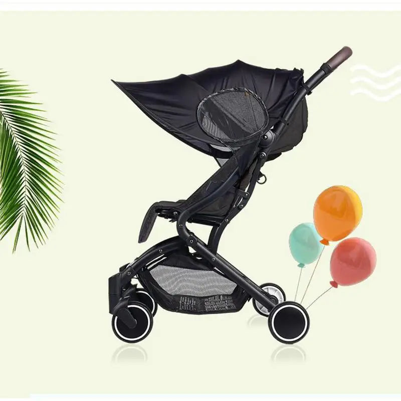 Stroller Cover Sun Breathable Shade Extender Quick-release Full Zpaxo