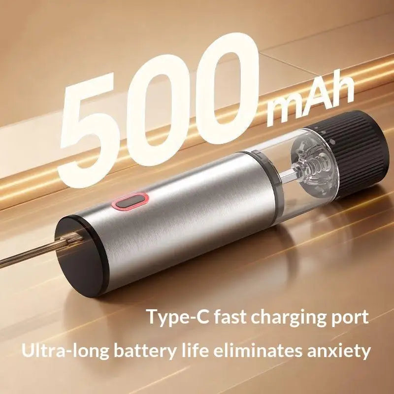 Electric Salt & Pepper Grinder – Rechargeable One-Hand Mill