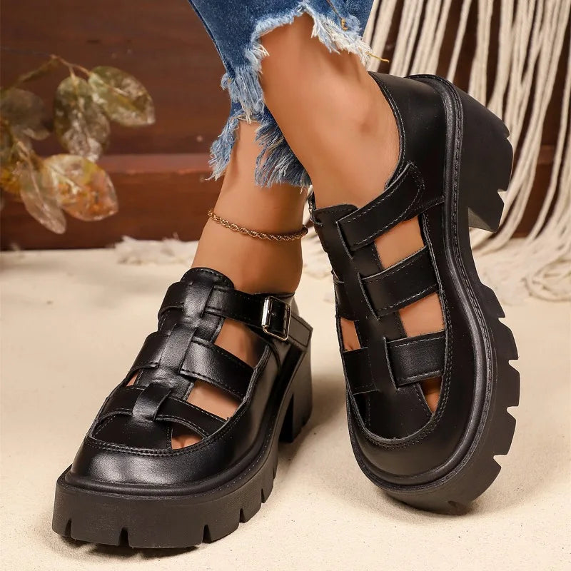 Spring Autumn Women's Solid Comfortable Hollow Out Breathable Single Zpaxo