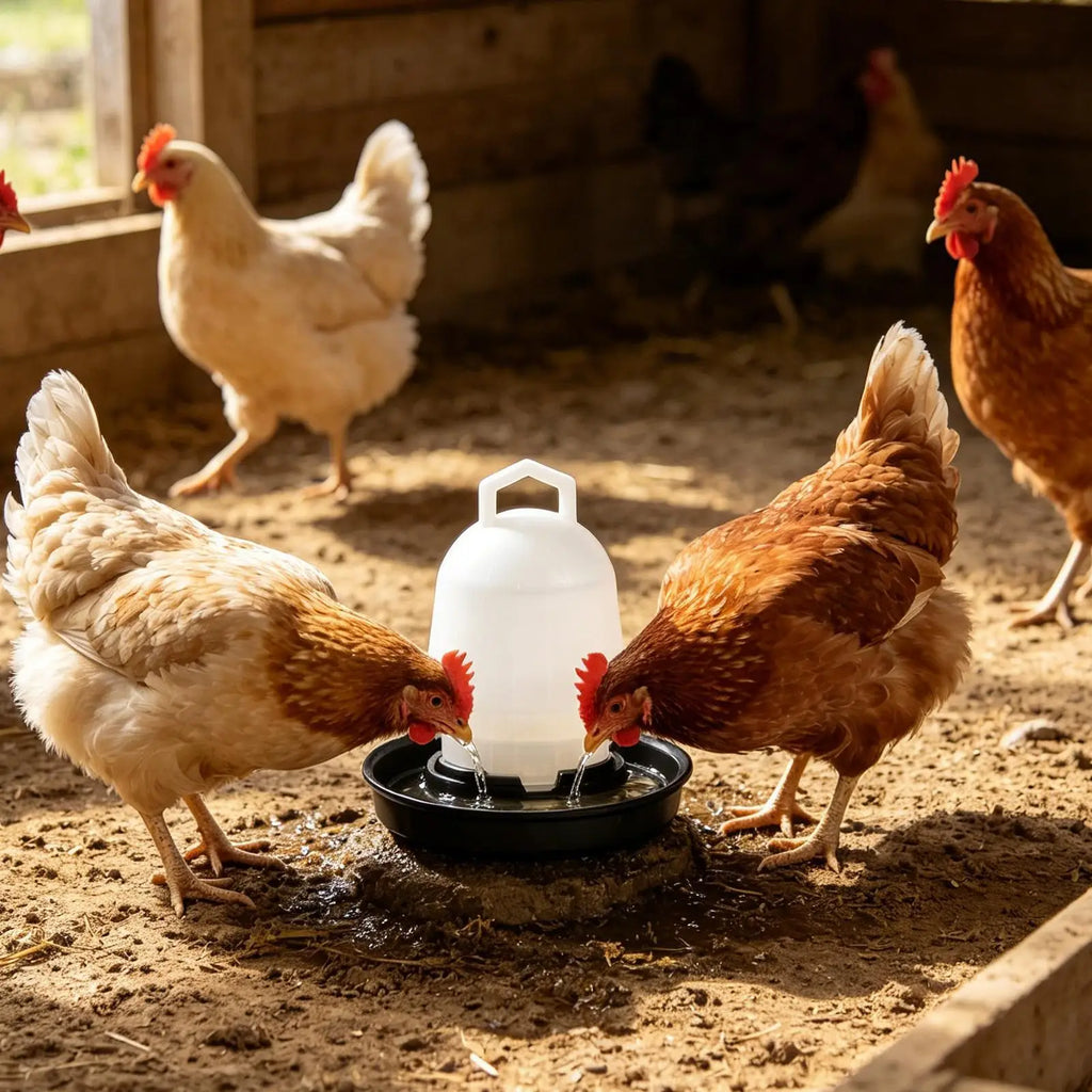 Automatic Chicken Waterer Poultry Drinker Duck Goose Water Cup