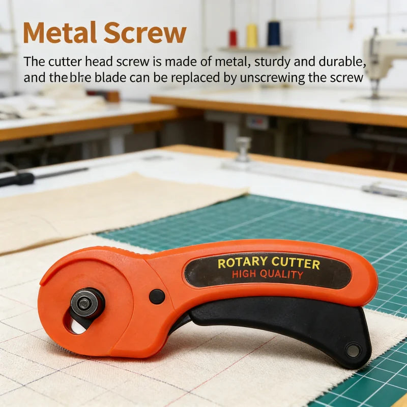 Rotary Cutter 45mm Card Paper Sewing Quilting Roller Fabric Cutting Tailor Scissors Tool Dress Clothes Making DIY Tool Zpaxo
