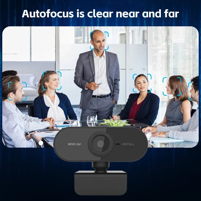 Camera 1080P HD Computer USB Built Microphone Network Web Work Tripod Zpaxo