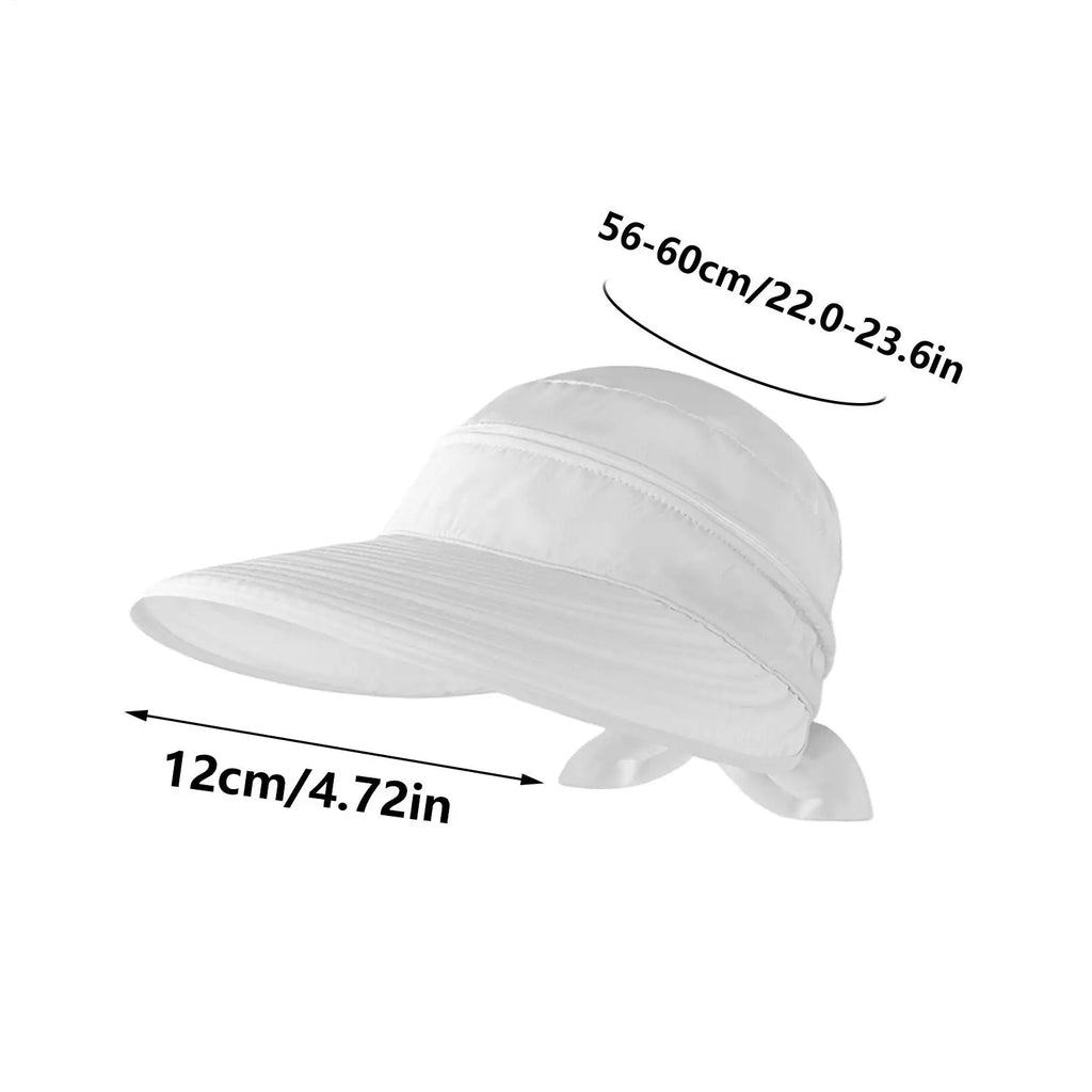 Wide Brim Foldable Sun Hat – UV Protection Beach Visor Cap Wide Brim Sun Hat Zpaxo