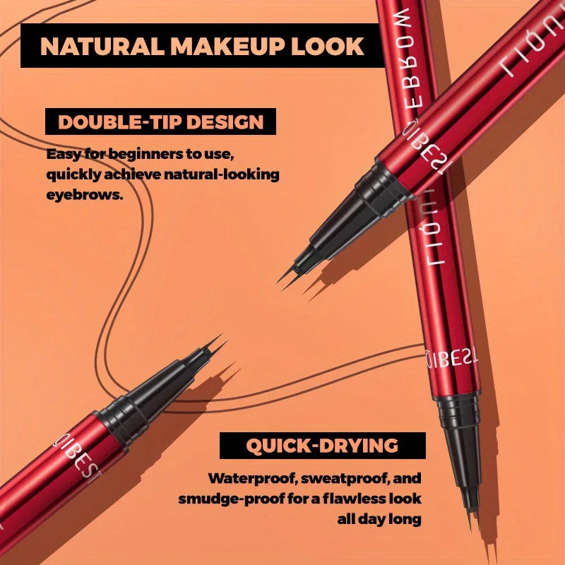 Eyebrow pencil waterproof and oil-proof, not easy to smudge, dark brown, light brown, with distinct roots Zpaxo
