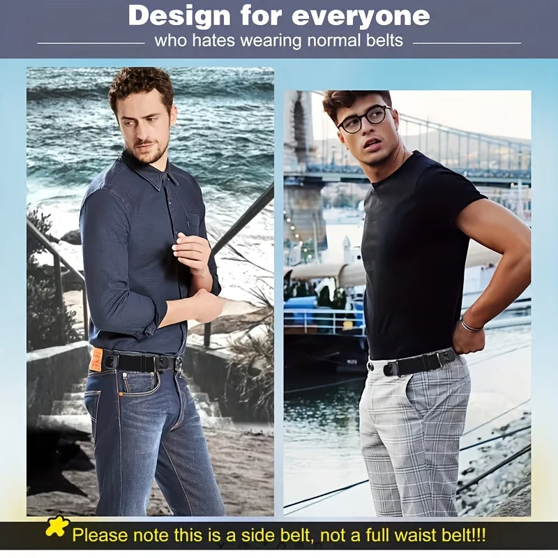 Elastic Hidden Belt Adjustable Lazy Waist Tightening Strap Pants