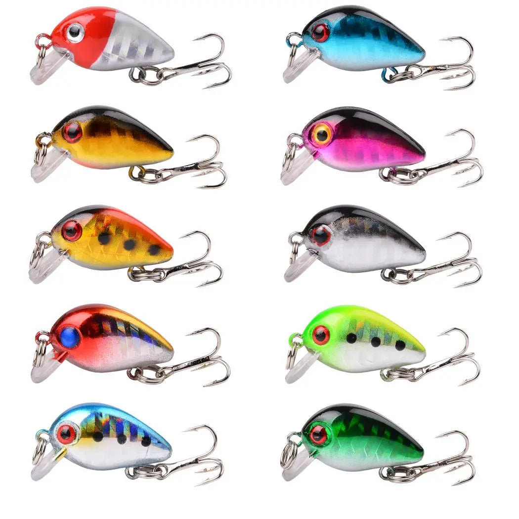 Mini Crankbait Fishing Lures 2.8cm 1.5g – 3/5/8 Pack Mixed Colors Crankbait Fishing Lure Zpaxo