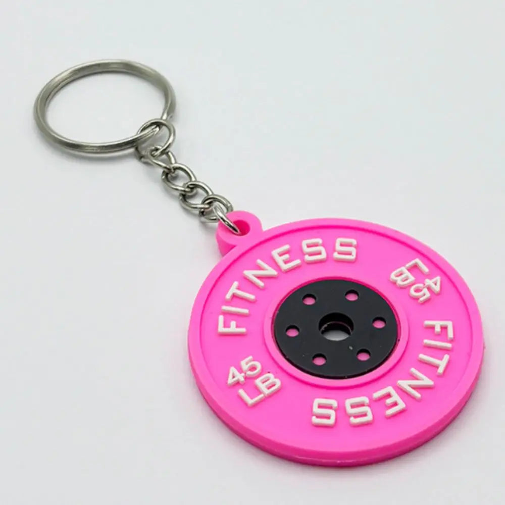 Mini Barbell Plates Key Chain Dumbbell Creative Barbell Plates Keyring Jewelry Simulation Fitness Series Pendant Bodybuilder Zpaxo