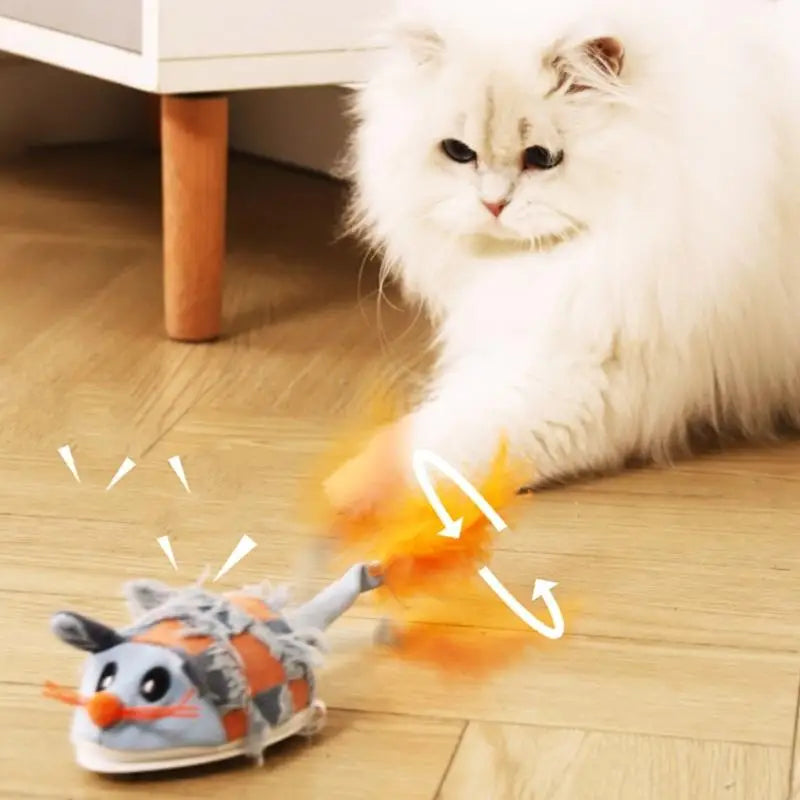 Motion Activated Robot Mice Toy Mouse Interactively Random Moving Cats